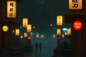 青苔巷剧照:雨后巷弄里湿漉漉的青砖墙面