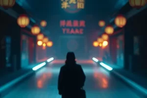 长街旧梦剧照:老式公交车驶过梧桐成荫的街道