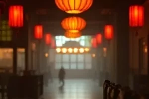 北纬四十七剧照:越野车停在草原边缘的暮色里